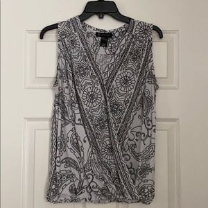 INC sleeveless blouse.  Size medium.